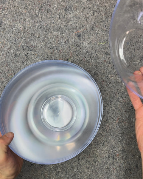 A Whole Bunch Of Clear Nesting Bowls For A Birthday / Picnic