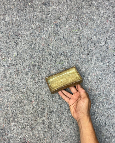 Rectangular Glazed Ceramic Soap Dish