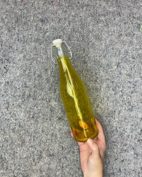 Glass Bottle with Swing Top Lid