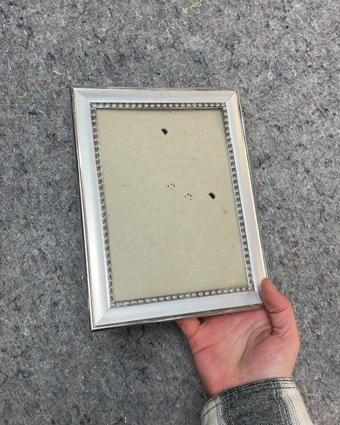 Silver Tone Photo Frame, 6.5x8.5"