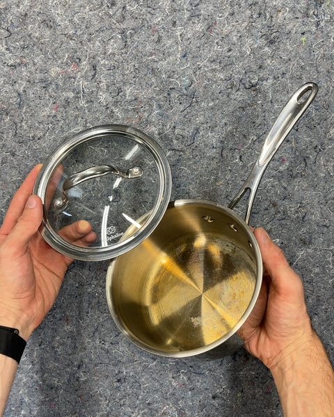 Calphalon Stainless Steel Saucepan with Lid, 1.5 Qt