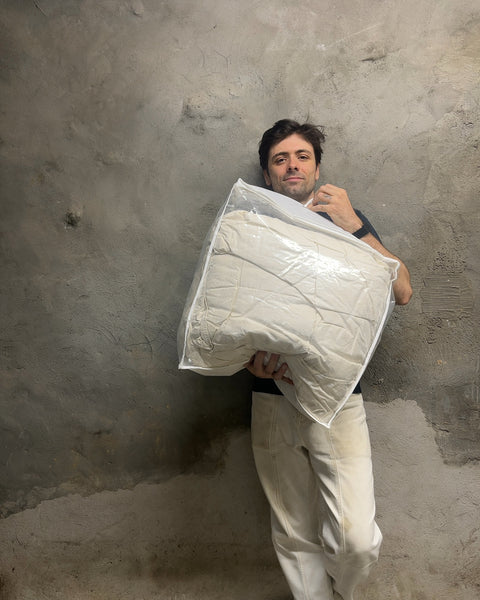 Smell Good White Quilted Comforter Duvet Insert With Carry Bag, 80x80"