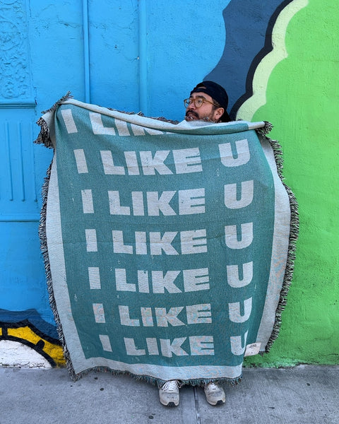 Urban Outfitters Jeté Tissé Serie d'Artiste Throw Blanket, 132cm x 183cm