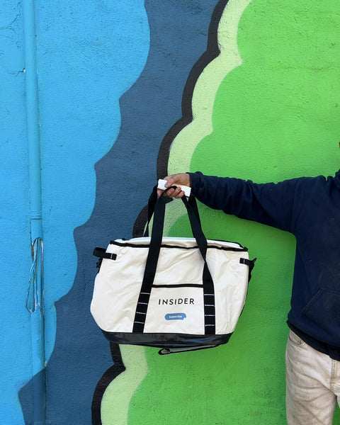 Insider White Cooler Bag (The Label Can Easily Be Removed)