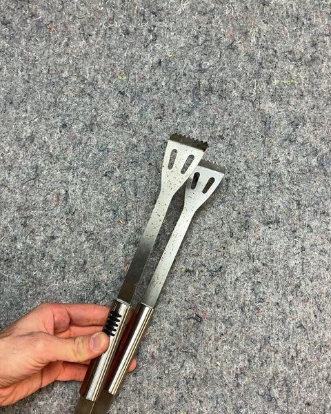 Serious Metal Cooking Tongs