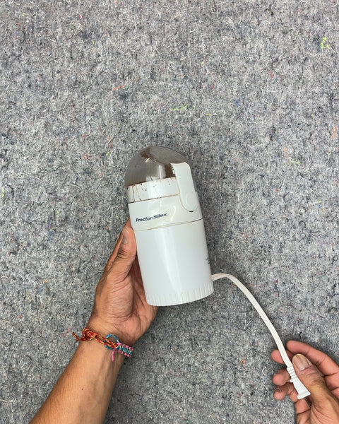 Proctor Silex Coffee Grinder with a Dent