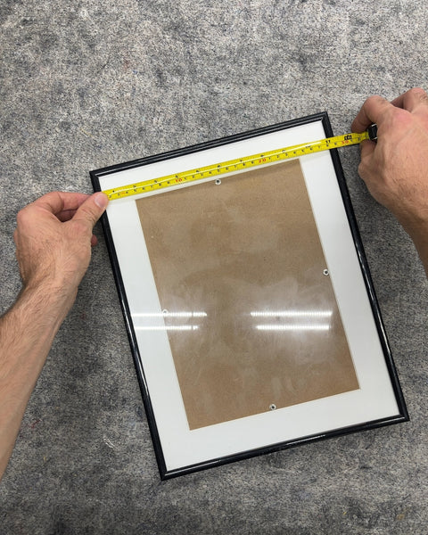 Black Picture Frame with White Mat, 11x14"