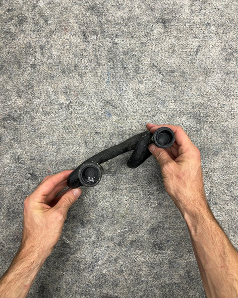 Cast Iron Modernist Double Taper Candle Holder