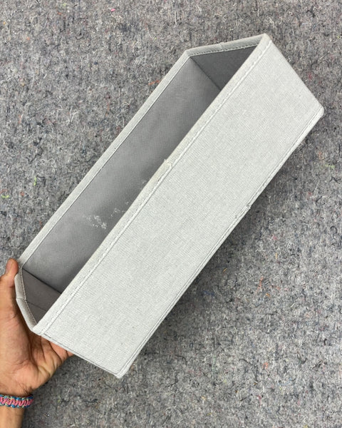 Collapsible Fabric Storage Bin, 13x6.5"