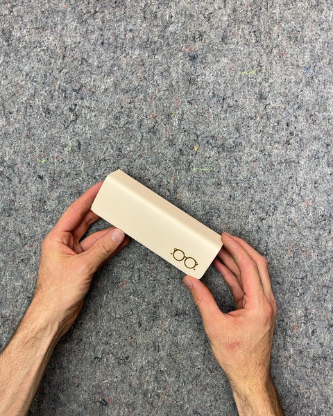 Beige Hardshell Eyeglasses Case