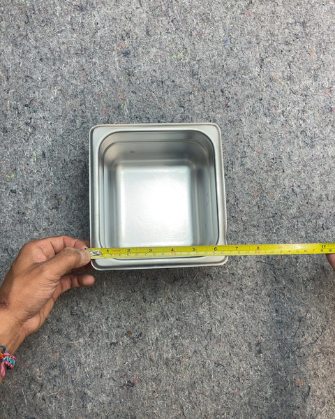 Stainless Steel Food Pan, W6xD4"