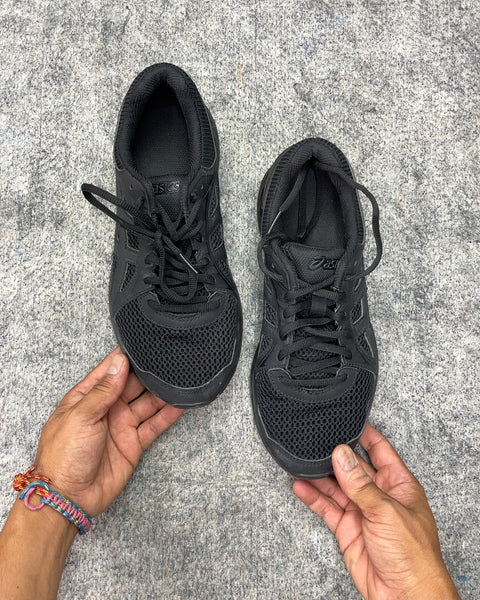 ASICS Black Running Shoes, Sz 40 EU
