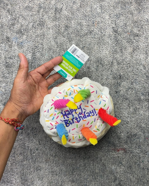 Frisco Plush Birthday Cake with Squeaker