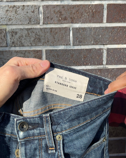 Rag & Bone Extra Slim Jeans, Size 28