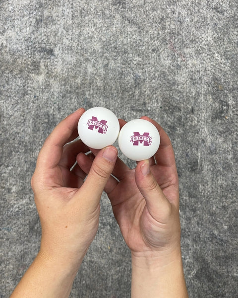 Mississippi State Logo Ping Pong Balls