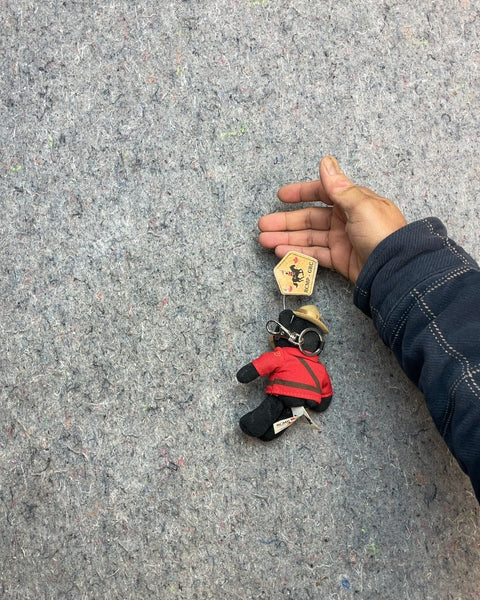 Mountie Bear Keychain