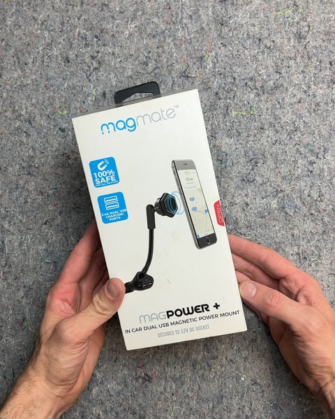 Magmate MagPower+ In-Car Dual USB Magnetic Power Mount