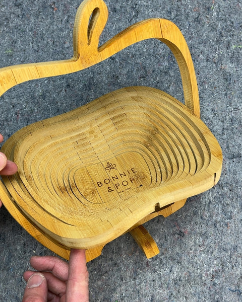 Bonnie & Pop Collapsible Apple Basket