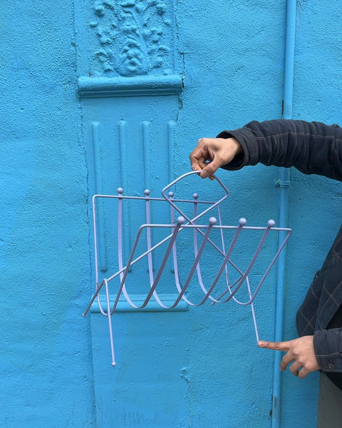 Sexy Metal Magazine Rack