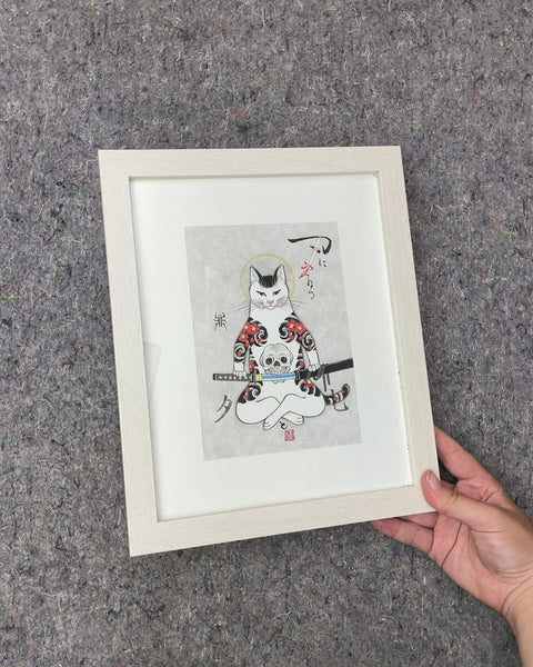 A Third Japanese Cat Art Print