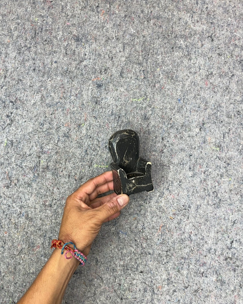 Miniature Black Chair Figurine