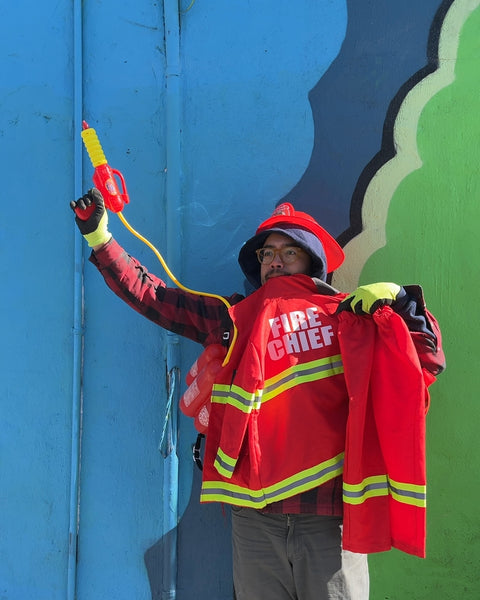 Melissa & Doug Fire Chief Role-play Costume Set, Age 3-6