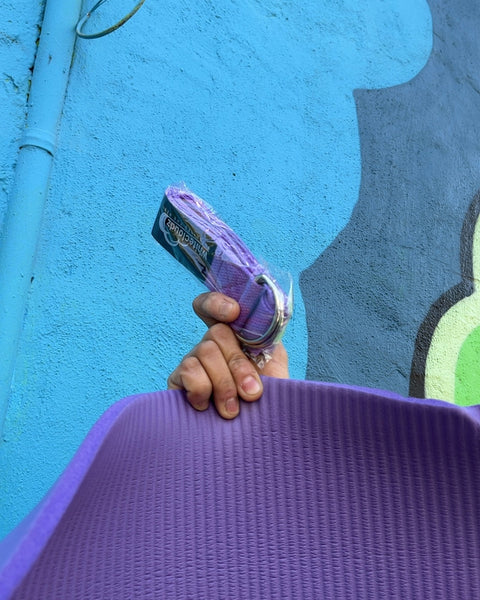 Whitecloud Purple Yoga Mat with Bag & Strap