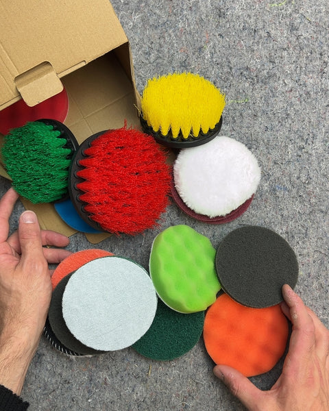 Drill Brush and Polishing Pad Set