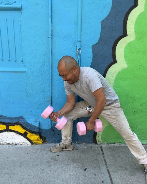 Pink 10 LB Dumbbell Weights