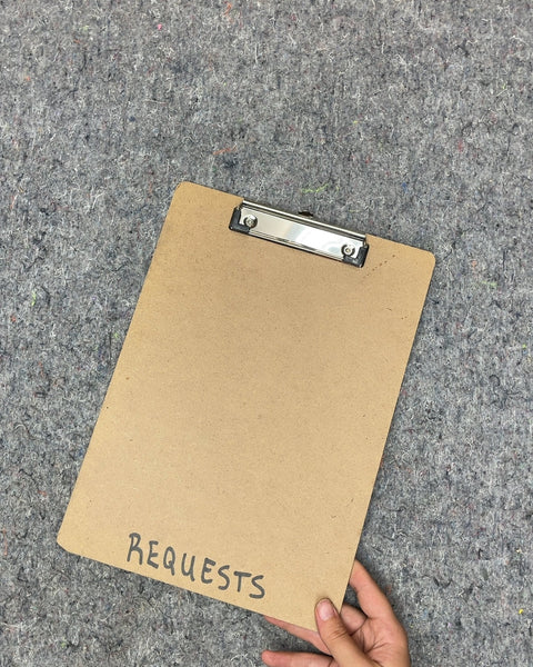 A Brown Clipboard For Nicole M.