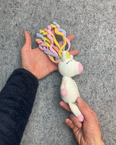 Crocheted Unicorn Plush Toy