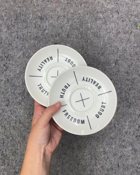Set of Ceramic Espresso Saucers