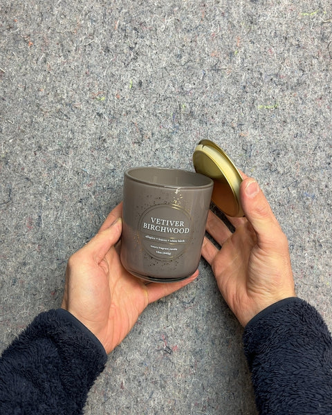 Vetiver Birchwood Scented Candle