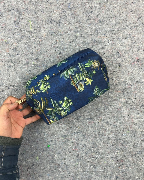 Floral Print Cosmetic Bag