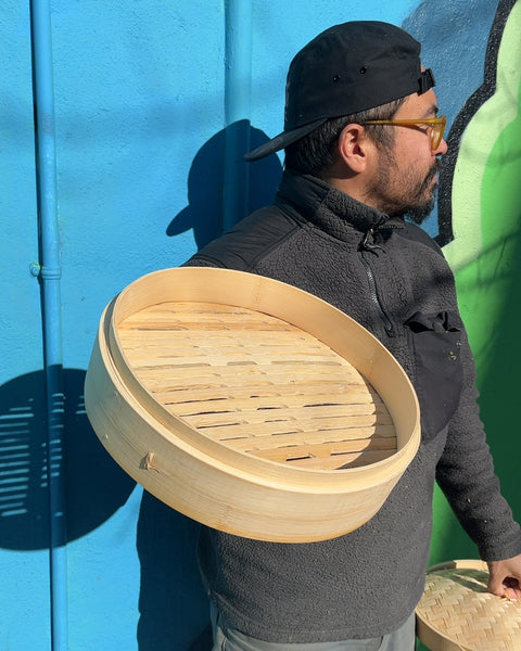 Bamboo Steamer Basket, W12"