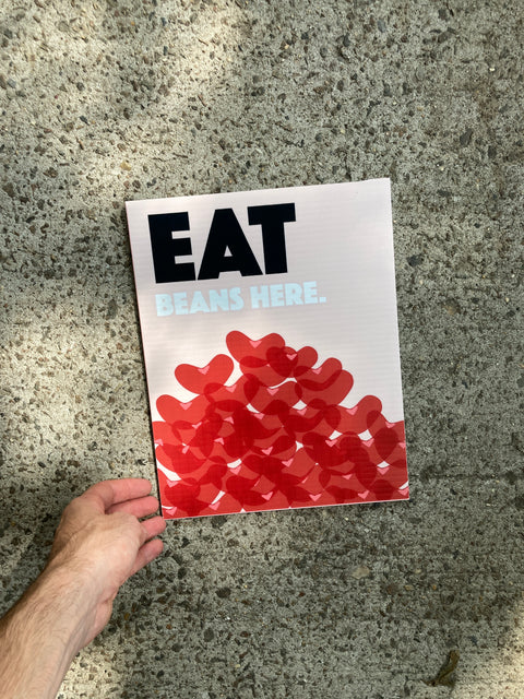 Eat Beans Here Sign