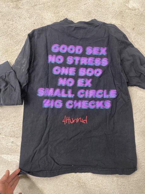 4Hunnid Long Sleeve Shirt, Sz M
