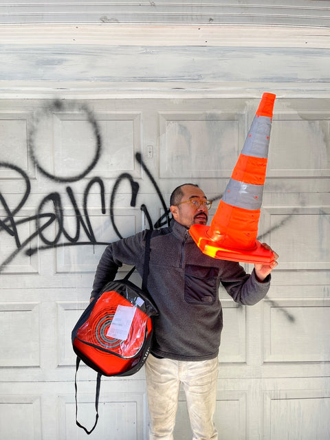 4 Collapsible Traffic Cones Set
