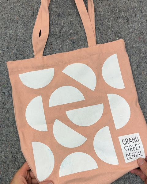 Grand Street Dental Pink Canvas Tote Bag