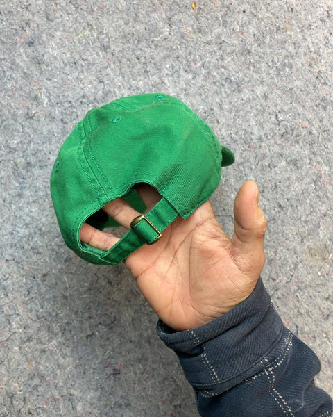 Green Baseball Cap with "Angel Bunny" Embroidery