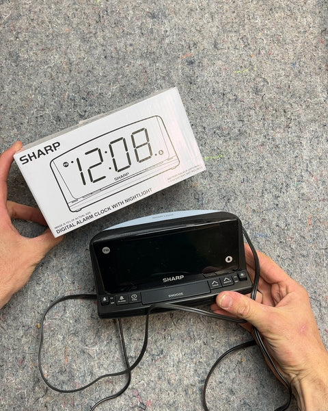 Sharp Digital Alarm Clock with Nightlight