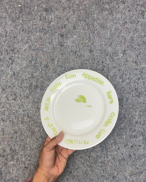 Liars Collective 'Art is Easy' Plate