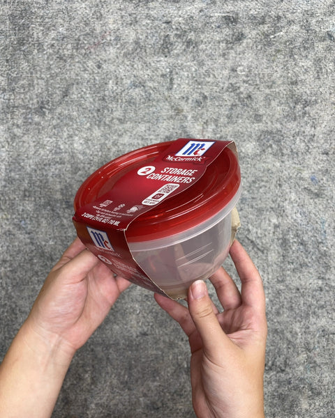 McCormick Round Food Storage Containers, 3 Cups, 2 Pack