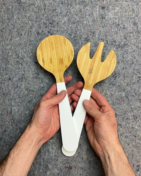 Bamboo Salad Server Set