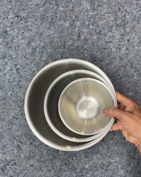 Stainless Steel Mixing Bowls, 9 & 7 & 6"