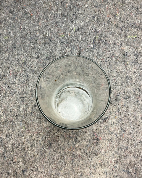 Clear Glass Vase, 8"