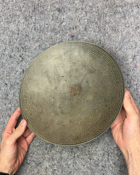 Decorative Wall Art Moroccan Style Metal Tray, 12"