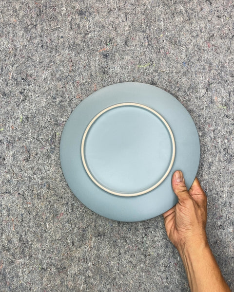 Another Blue-Grey Dinner Plate, 10"