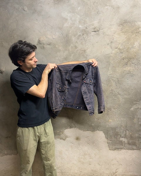 Levi's Washed Black Denim Jacket, Size XS