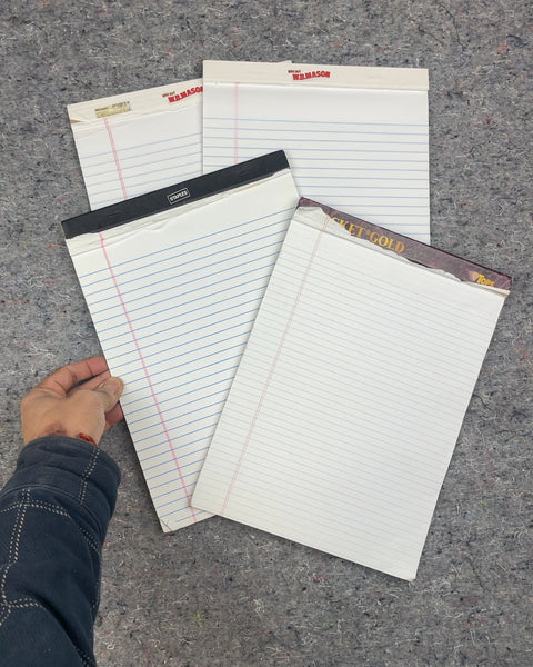 Assorted, Yet Used Legal Pads